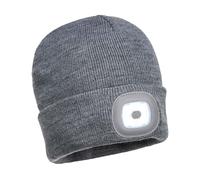 Portwest Beanie Hat and USB Rechargeable LED Head Light