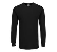 Portwest B123 Insulated Thermal T-Shirt Long Sleeve Black, Large