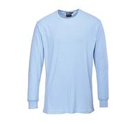 Portwest B123 Insulated Thermal T-Shirt Long Sleeve Sky Blue, Large