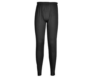 Portwest B131BKRXS Thermal Base layer Legging, Regular, Size: X-Small, Black