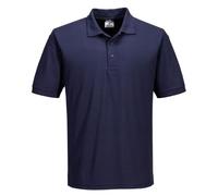 Portwest B210 Naples Polo Shirt Short Sleeve Pique Knit Polycotton Navy | Navy, 4X Large, UPF 40+, Pique Knit, Rib Collar and Cuffs, Twin-Stitched Seams, Polycotton, Corporate