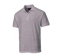 Portwest Naples Polo Shirt Heather Grey Size: L Colour: Heather Grey, L
