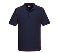 Portwest B218 - Essential Two Tone Polo Shirt - Navy/Red - Size: M