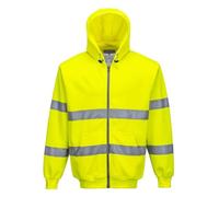 Portwest B305 Hi-Vis Zip Front Hoody - Yellow - XX-Large