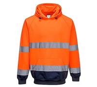 Hi Viz Two-Tone Hoody hooded Sweatshirt Ris 3279 Portwest B316
