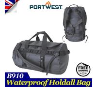 Portwest B910 Black 70 litre capacity Large Waterproof Holdall Work & travel Bag