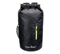 Portwest B965 PW3 Dry Bag Rucksack Waterproof PVC 30L Roll Top Reinforced Base Reflective Trim Ergonomic Padded Straps Phone Pocket Mesh Holders