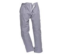 Portwest Barnet Chefs Trousers Leg Length: Regular, Colour: Blue, Size