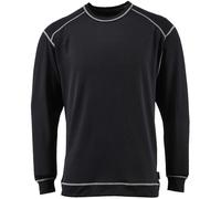 Portwest Base Pro Mens Antibacterial Long Sleeve Baselayer Top Black S