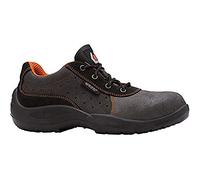 Portwest Base Protection B0115 Concorde Low Safety Shoe Lace-Up Fastening | Grey/Orange, 10.5, S1P EN ISO 20345, Anti-Static Footwear, 200 Joules Resistant Toe-Cap, Breathable, Water Repellent
