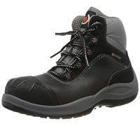 Portwest BASE Protection B0119 Beethoven S3 Safety Shoe Lace-Up Fastening | Black/Grey, 12, Leather Lined, Anti-Static Footwear, Steel Toecap, Hydrocarbons Resistant, Water Resistant, Construction