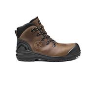 Portwest BASE Protection B0888 Matar Top S3 Safety Shoe Leather and Rubber | Tan, 8, Anti-Static Footwear, Lace-Up Fastening, Water Resistant, Steel Toe Cap