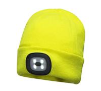 Portwest Beanie Led Head Light Hat Rechargeable Via A USB Port - B029YER