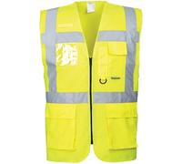 Portwest Berlin Hi Vis Executive Vest 5XL Yellow (Pack of 10)