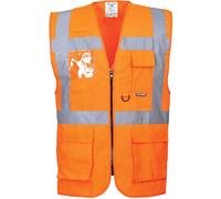 Portwest Men's Berlin Executive Vest, Orange, XL