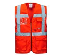 Portwest Berlin Hi Vis Executive Vest XL Red (Pack of 10)