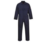 Portwest BIZ1 Bizweld Work FR Coverall Concealed Stud Front | Navy, 6X Large, EN ISO 11612, EN 61482-1-1, EN ISO 11611, Secure Fit, Tall Leg, Rule Pocket, Durable, 2 Chest Pockets