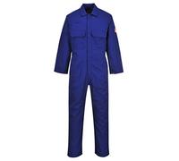 Portwest BIZ1 Mens Heat Flame Resistant Welding Overalls Bizweld FR Protective Boiler Suit Work Coveralls Durable Workwear Mechanics Warehouse Garages Royal Blue, Medium