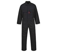 Portwest BIZ1 Men's Protective Workwear Overalls Bizweld FR Coverall Black, X-Large
