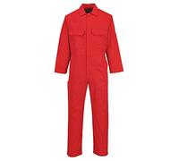 Portwest BIZ1 Men's Protective Workwear Overalls Bizweld FR Coverall Red, Medium