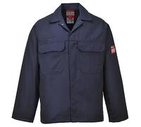 Portwest BIZ2 Mens Heat and Flame Resistant Welding Jacket Bizweld FR Protective Work Coat Durable Workwear Navy, X-Large