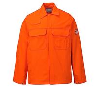 Portwest BIZ2 Mens Heat and Flame Resistant Welding Jacket Bizweld FR Protective Work Coat Durable Workwear Orange, Small