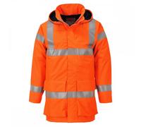 Portwest Bizflame FR Rain Jacket Orange Size: L Colour: Orange, Size: L