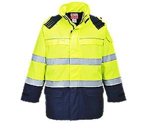 Portwest Bizflame Multi Arc Hi Viz Anti Static Waterproof FRAS Jacket - FR79