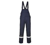 Portwest Bizflame Plus Bib and Brace, Size: L, Colour: Navy, FR27NARL