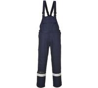 Portwest Bizflame Plus Bib and Brace, Size: S, Colour: Navy, FR27NARS