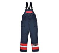 Portwest Bizflame Plus Bib and Brace, Size: XL, Colour: Navy, FR57NARXL