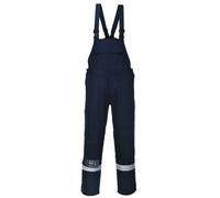 BizFlame Plus Mens Flame Resistant Bib and Brace Navy 2XL