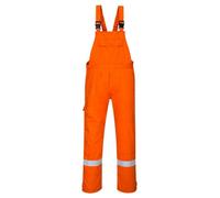 BizFlame Plus Mens Flame Resistant Bib and Brace Orange 3XL