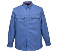 Portwest FR69 Flame Resistant Bizflame Plus Shirt Blue, Large