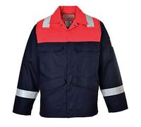 Portwest Bizflame Plus Jacket, Size: M, Colour: Navy, FR55NARM