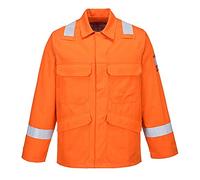 Portwest Bizflame Plus Jacket, Size: S, Colour: Orange, FR25ORRS