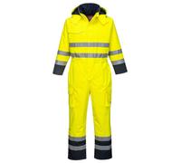 Portwest Bizflame Rain Hi-Vis Multi Coverall, Size: M, Colour: Yellow/Navy, S775YNRM