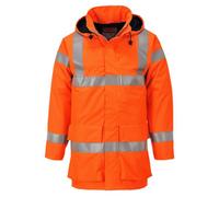 Portwest Bizflame Rain Hi-Vis Multi Lite Jacket, Size: M, Colour: Orange, S774ORRM