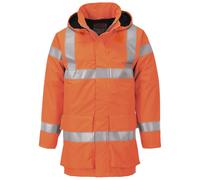 BizFlame Hi Vis Flame Resistant Rain Multi Lite Jacket Orange 2XL