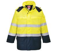 Portwest Bizflame Rain+ Hi-Vis Multi-Norm Constrast FR Jacket Waterproof FR79