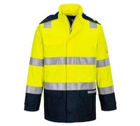 Portwest Bizflame Rain+ Hi-Vis Multi-Norm Contrast FR Jacket Waterproof FR605