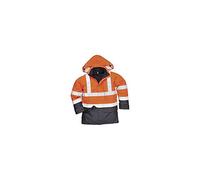 Portwest Bizflame Rain Hi-Vis Multi-Protection Jacket, Size: XL, Colour: Orange/Navy, S779ONRXL