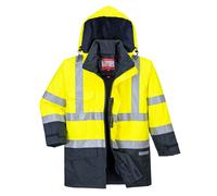 Portwest Bizflame Rain Hi Vis Multi-Protection Jacket Waterproof Fleece S779