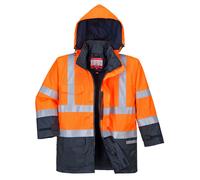 Portwest Bizflame Rain Hi Vis Multi-Protection Jacket Waterproof Fleece S779