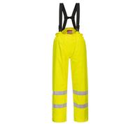 BizFlame Hi Vis Flame Resistant Rain Lined Trousers Yellow XL