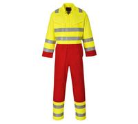 Portwest Bizflame Services Coverall, Color: Yellow/Red, Size: M, FR90YERM