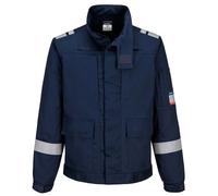 Portwest Bizflame Work Lightweight Stretch Panelled welding Jacket Flame S-3XL