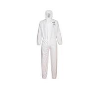 Portwest Biztex Pro Coverall Type 5/6 White Large ST90WHRL