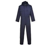 Portwest Bizweld Hooded Coverall, Size: L, Colour: Navy, BIZ6NARL