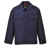 Portwest BIZ2 Mens Heat and Flame Resistant Welding Jacket Bizweld FR Protective Work Coat Durable Workwear Navy, 4X-Large